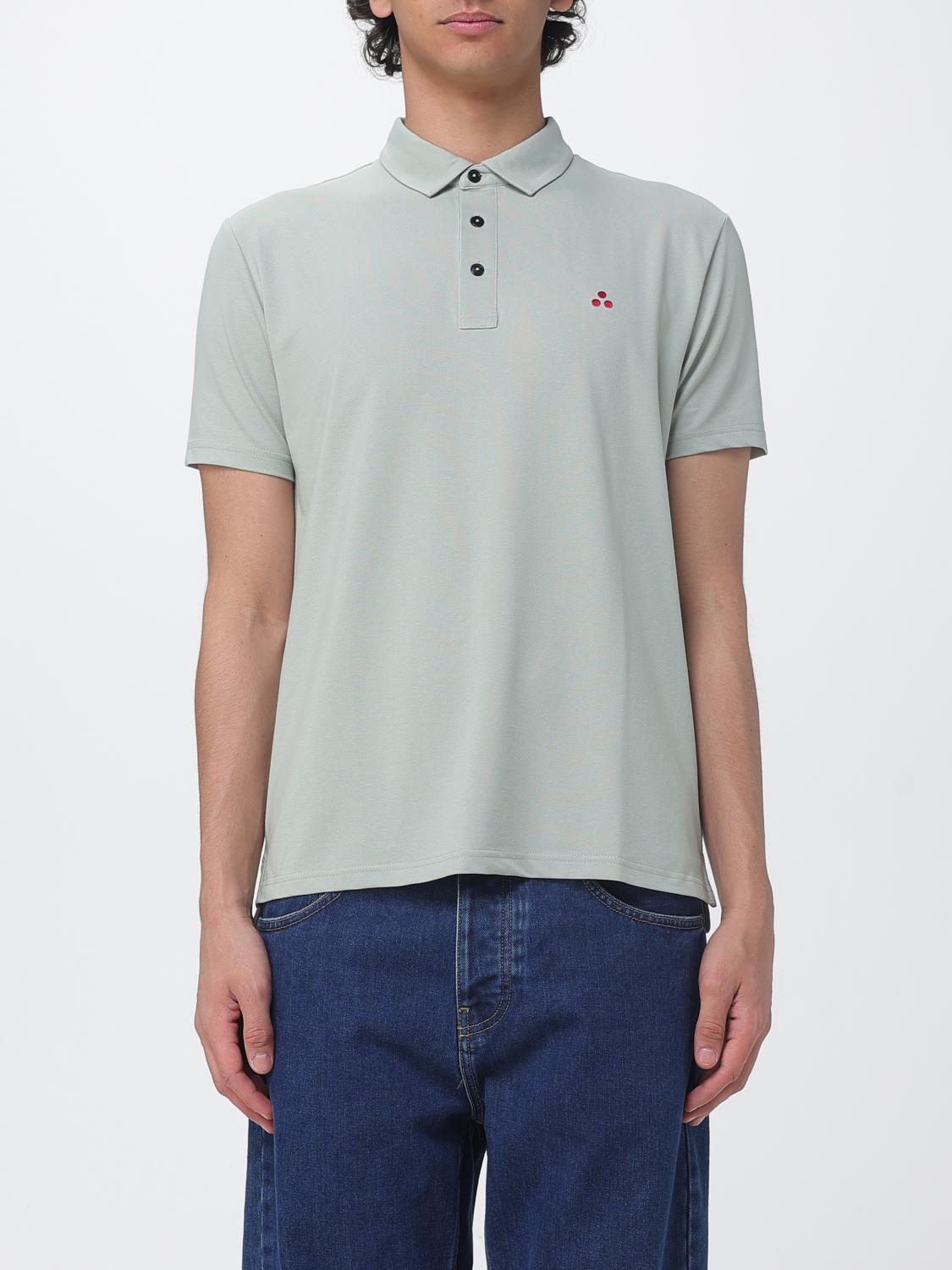 Peuterey Cotton and Silk Blend Polo Shirt