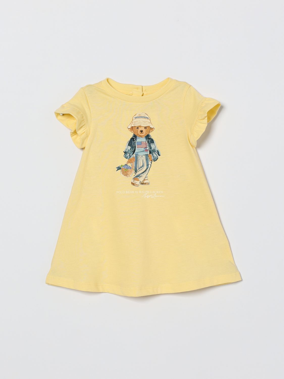 POLO RALPH LAUREN Cotton Dress with Bear Print