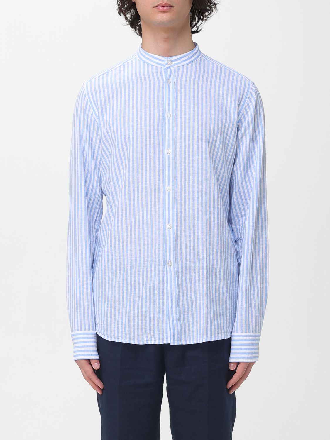Manuel Ritz Linen and Cotton Casual Shirt