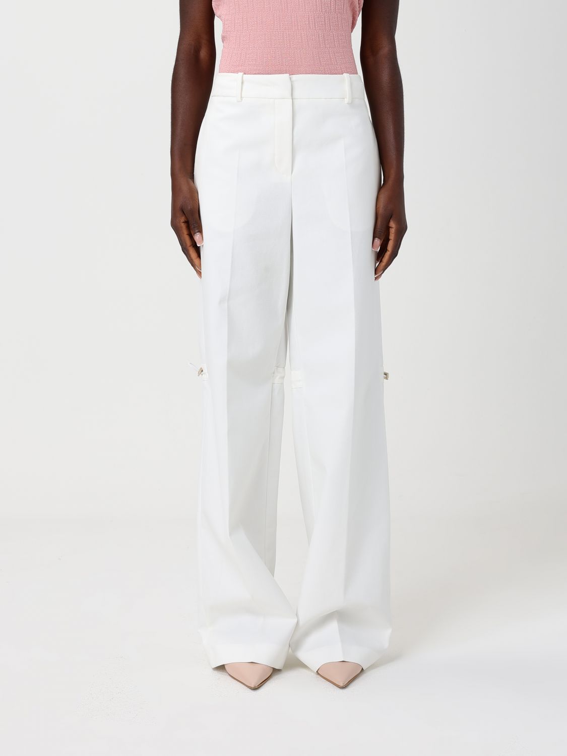 FENDI Pantaloni classici in twill