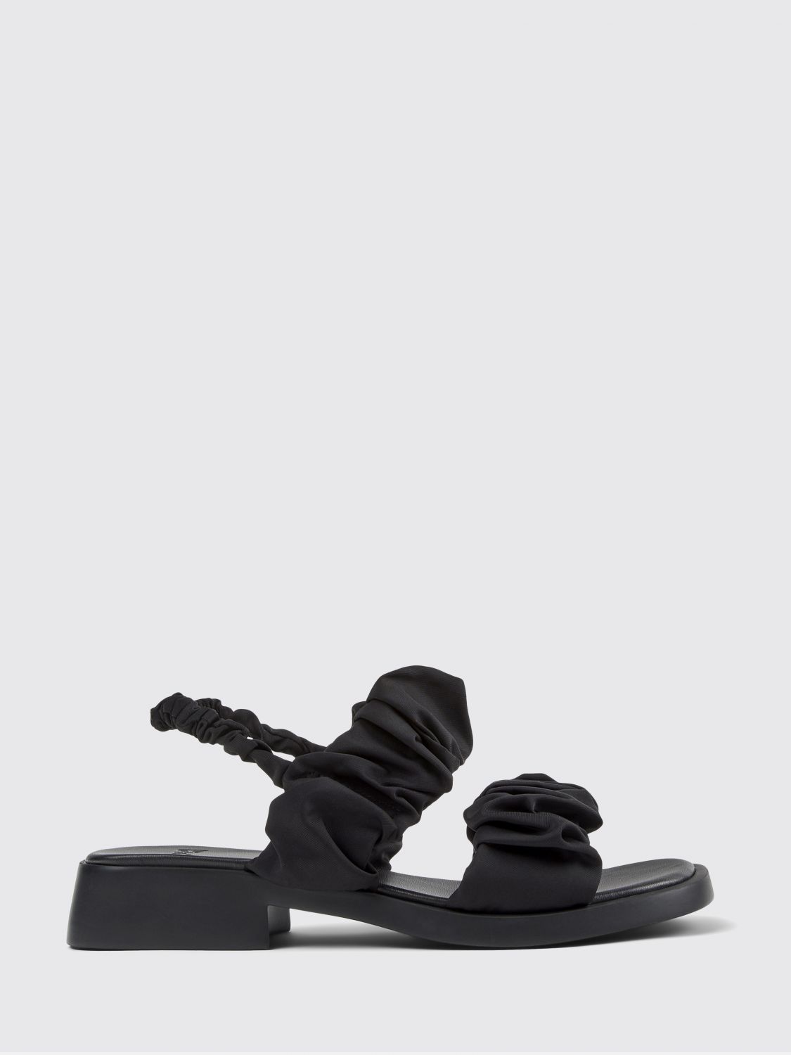 CAMPER Dana geraffte Polyester-Sandalen