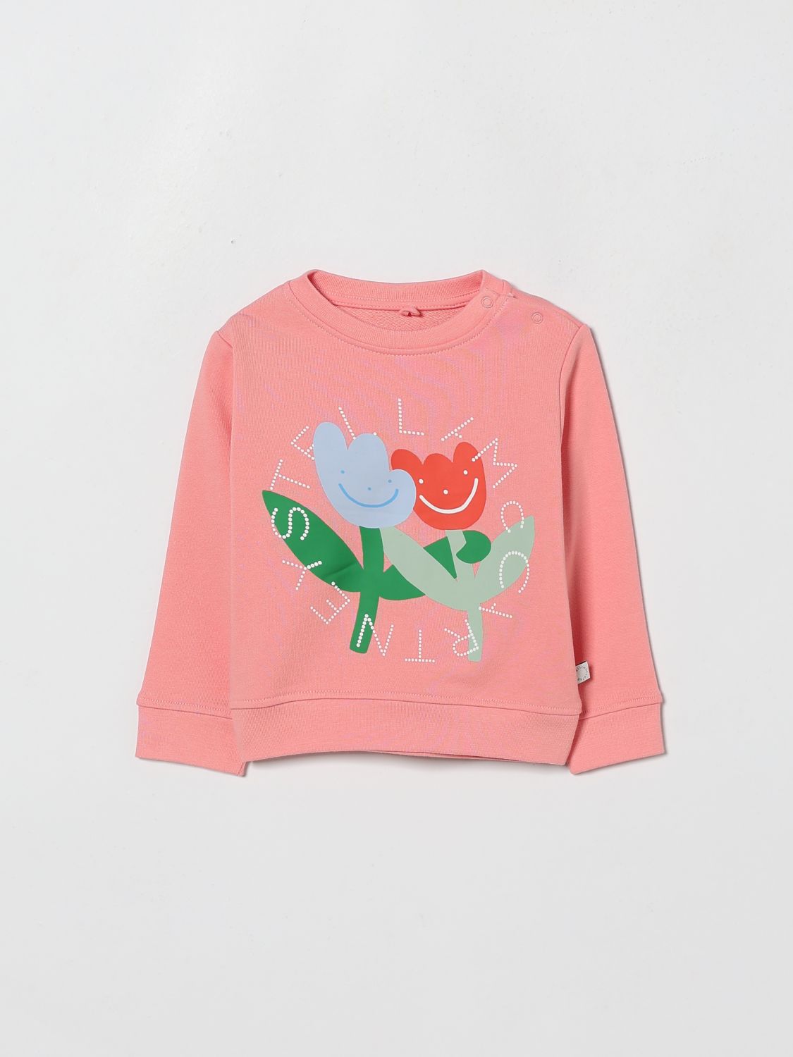 STELLA MCCARTNEY KIDS Cotton Crew Neck Sweatshirt with Logo Print McCartney Kids　STELLA MCCARTNEY KIDS ロゴプリント コットン クルーネック スウェットシャツ マッカートニー キッズ STELLA