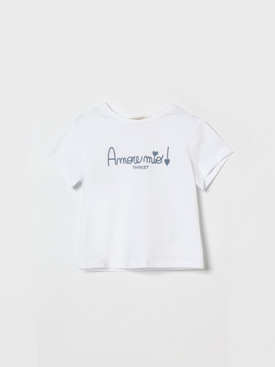 Twinset Baumwoll-T-Shirt mit Slogan