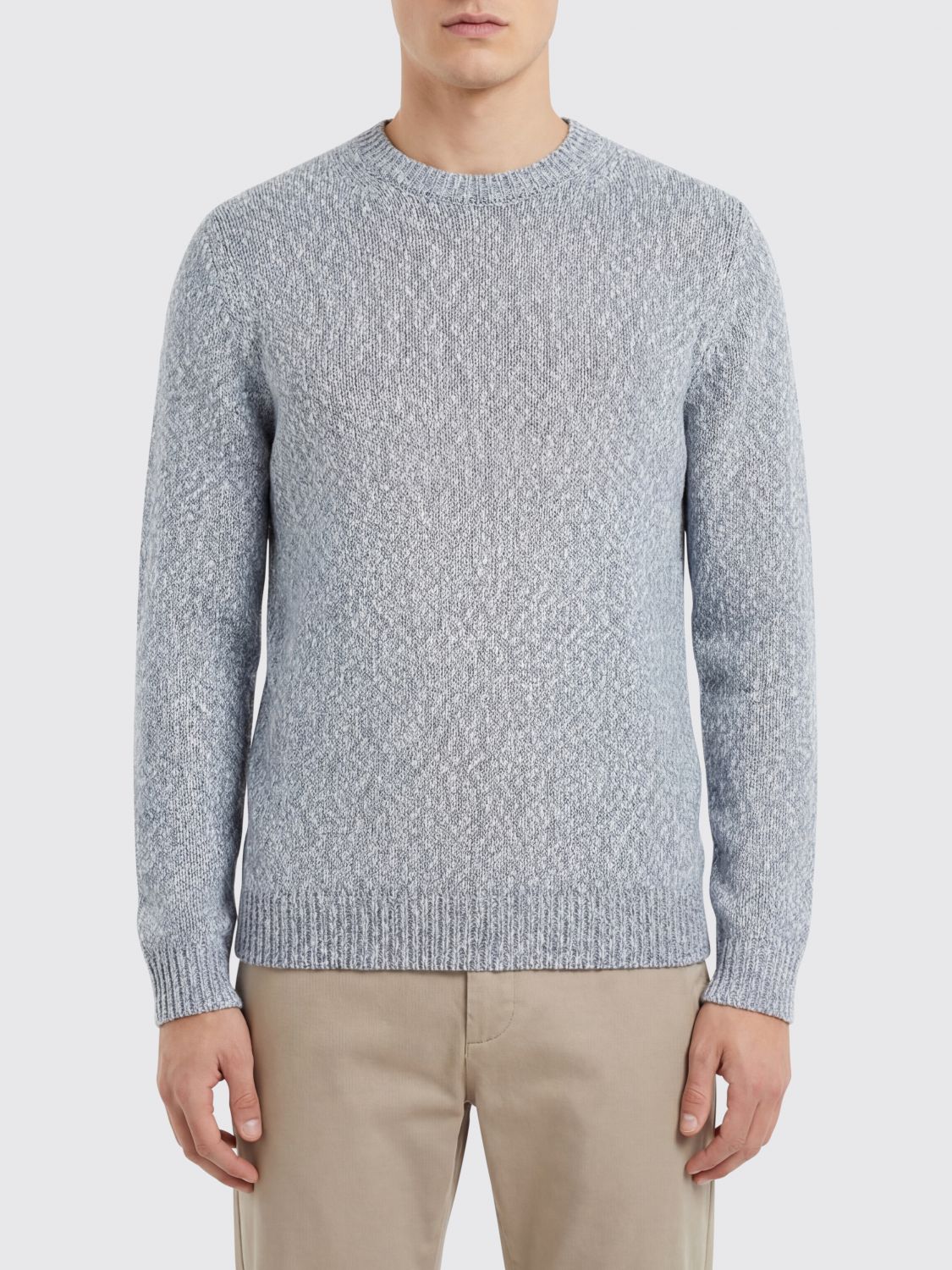 ZANONE Rundhals-Strickpullover aus Baumwolle