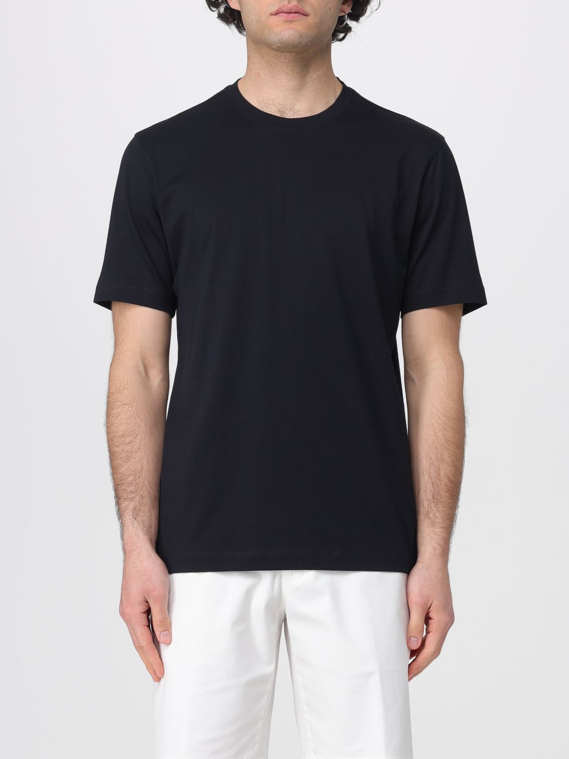Zanone Basic Cotton and Silk T-Shirt