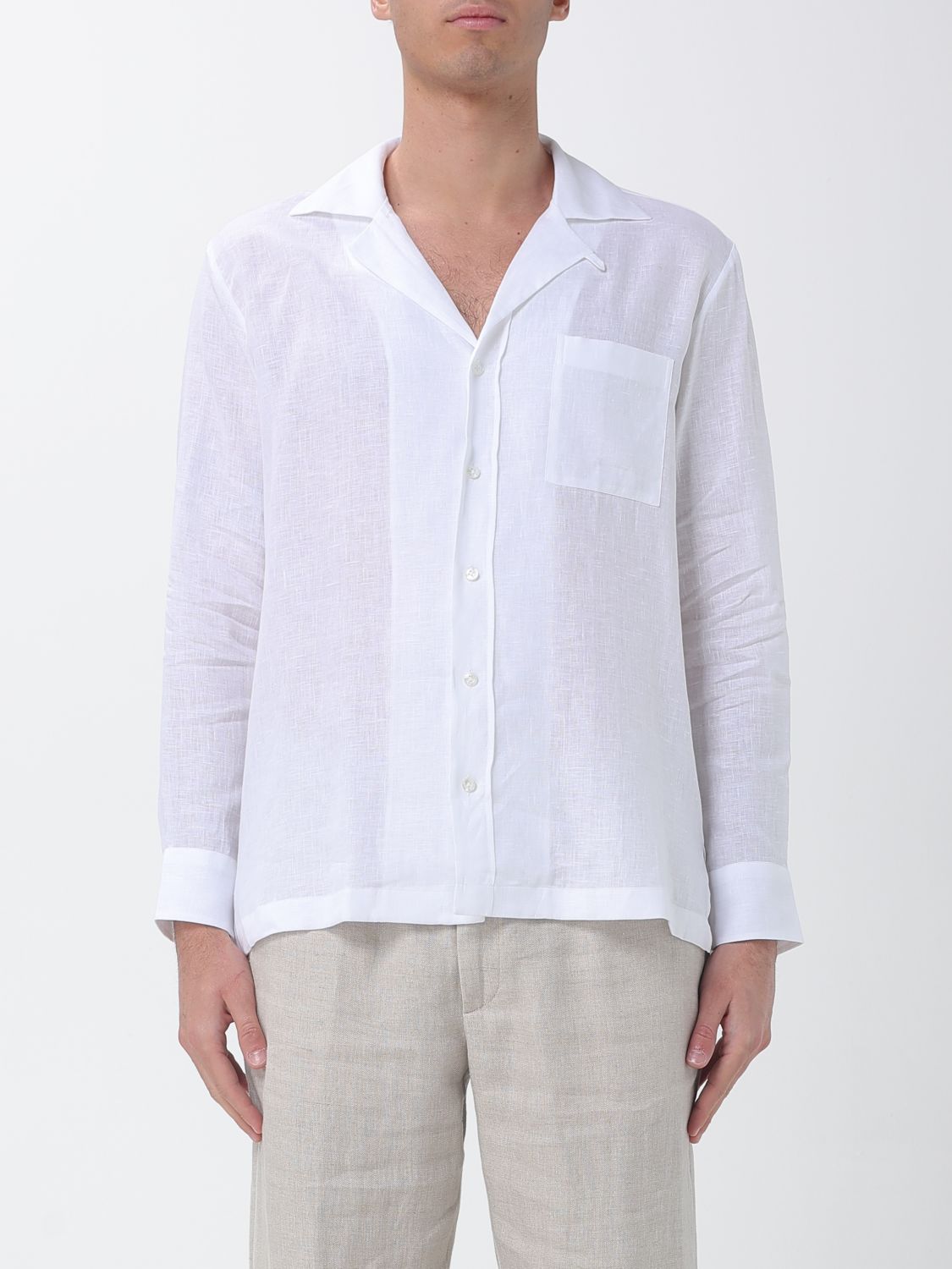 LARDINI Linen Shirt　ラルディーニ リネンシャツ LARDINI
