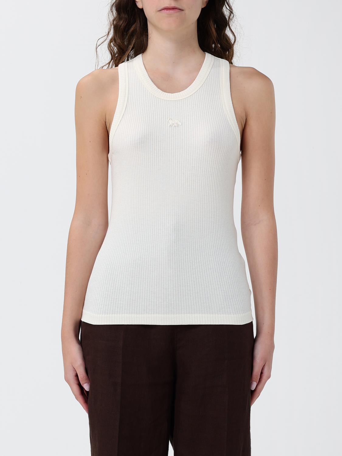 MAISON KITSUNÉ Top Woman color Ecru