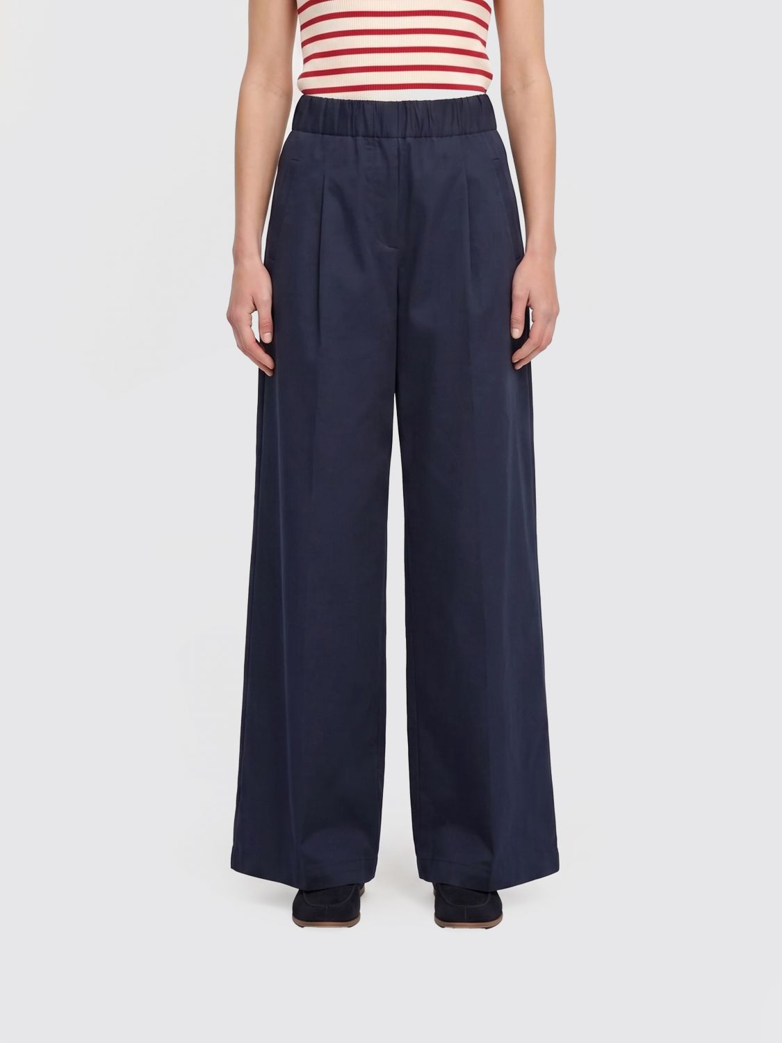 SEMICOUTURE Pants Woman color Blue