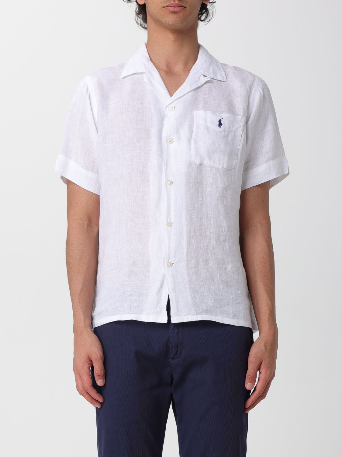 POLO RALPH LAUREN Logo Linen Shirt