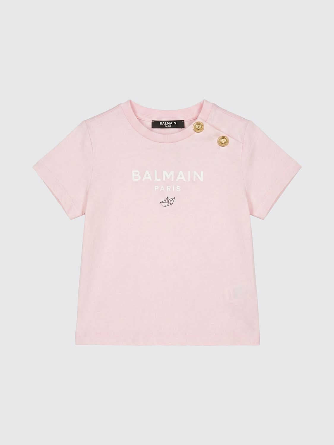 BALMAIN Baumwoll-T-Shirt mit Logo