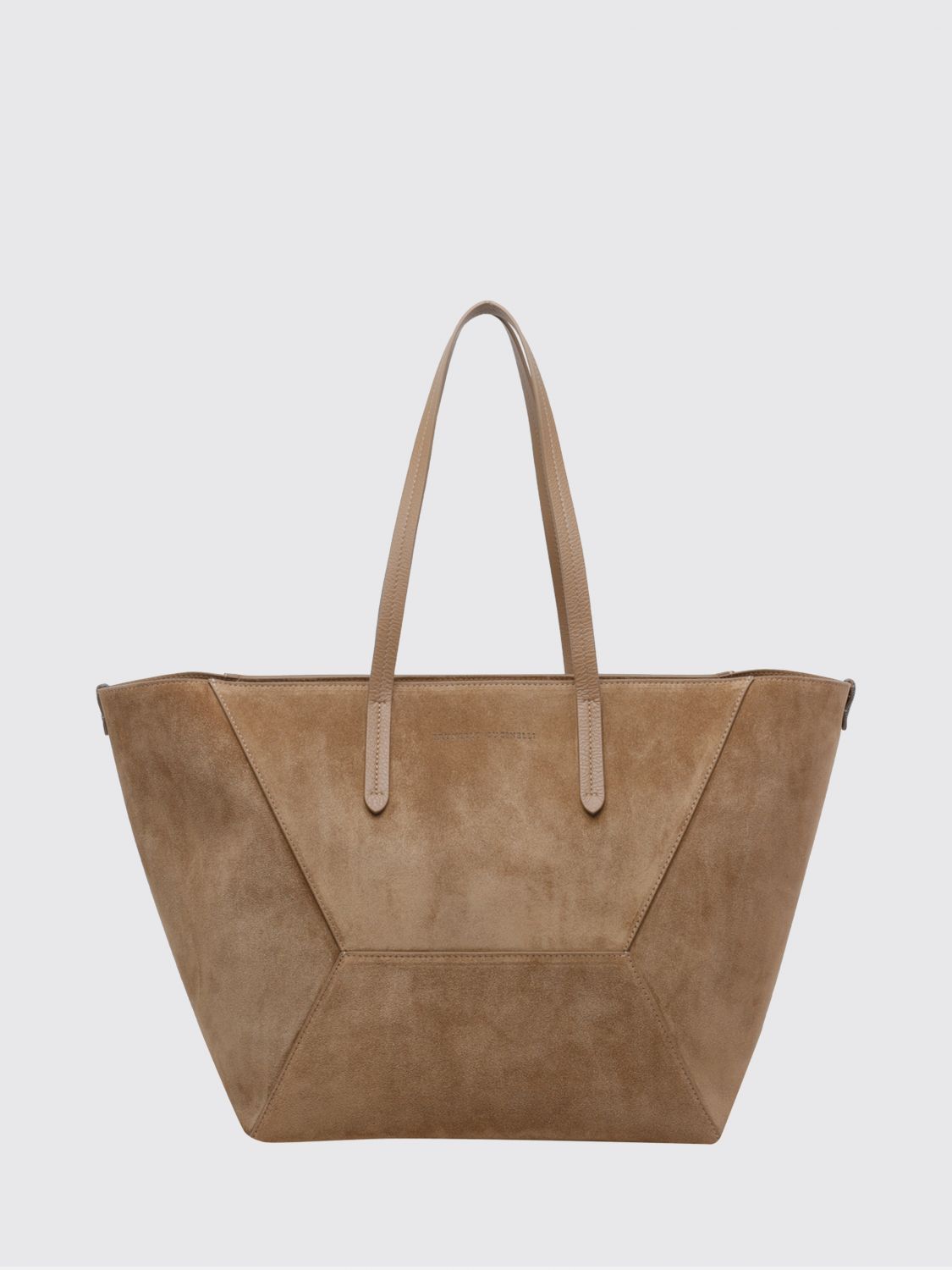 BRUNELLO CUCINELLI BC Duo Tote Shoulder Bag in Suede