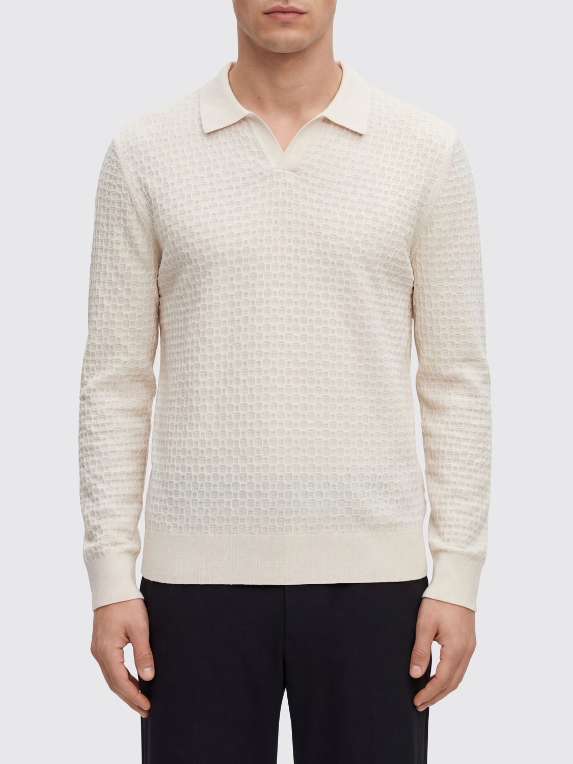 BOSS Strickpolo
