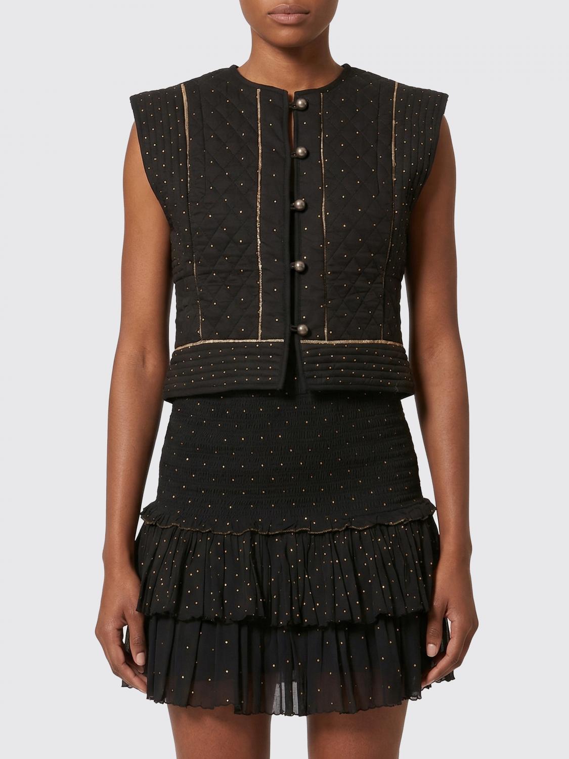Isabel Marant Étoile Isabel Marant Etoile Quilted Cotton Vest In Black