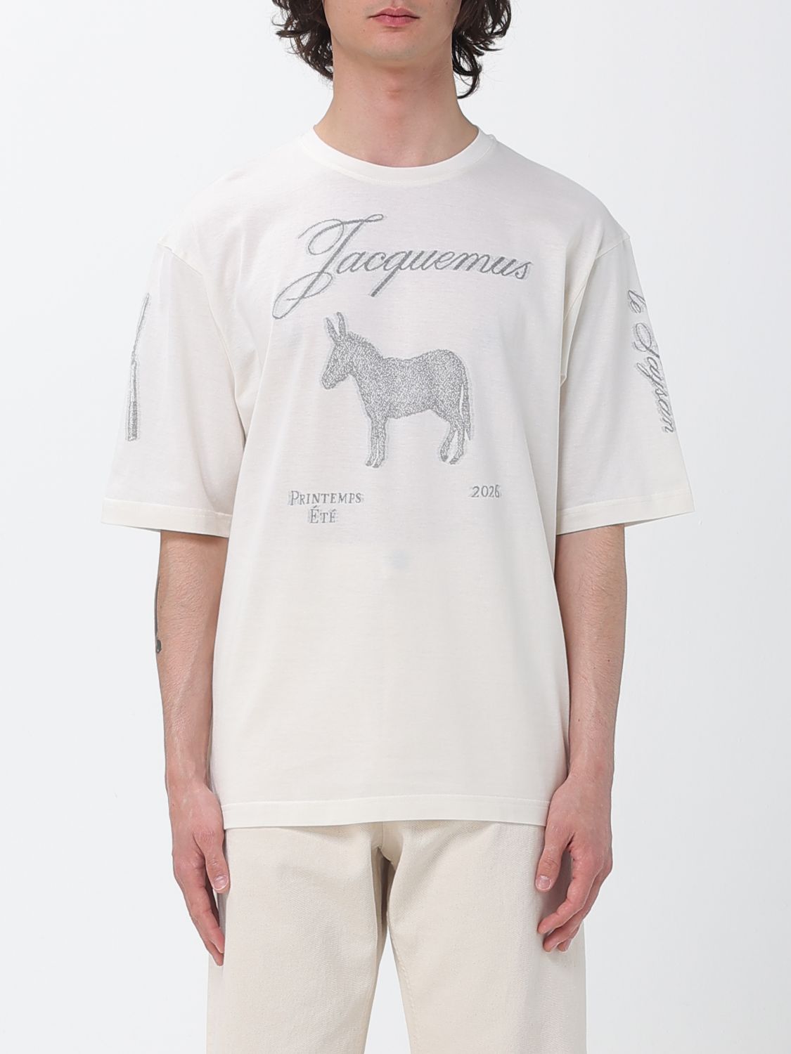 JACQUEMUS Cotton T-Shirt With Embroidery　JACQUEMUS 刺繍入りコットンTシャツ JACQUEMUS