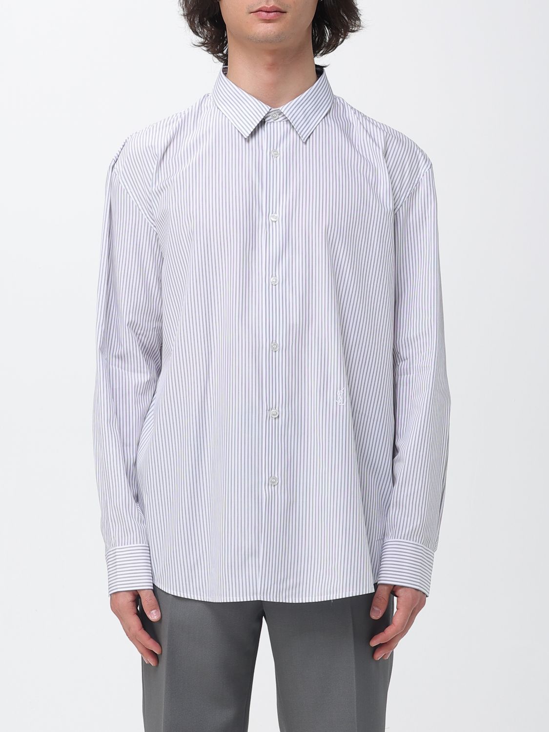 SAINT LAURENT Camicia casual in cotone a righe