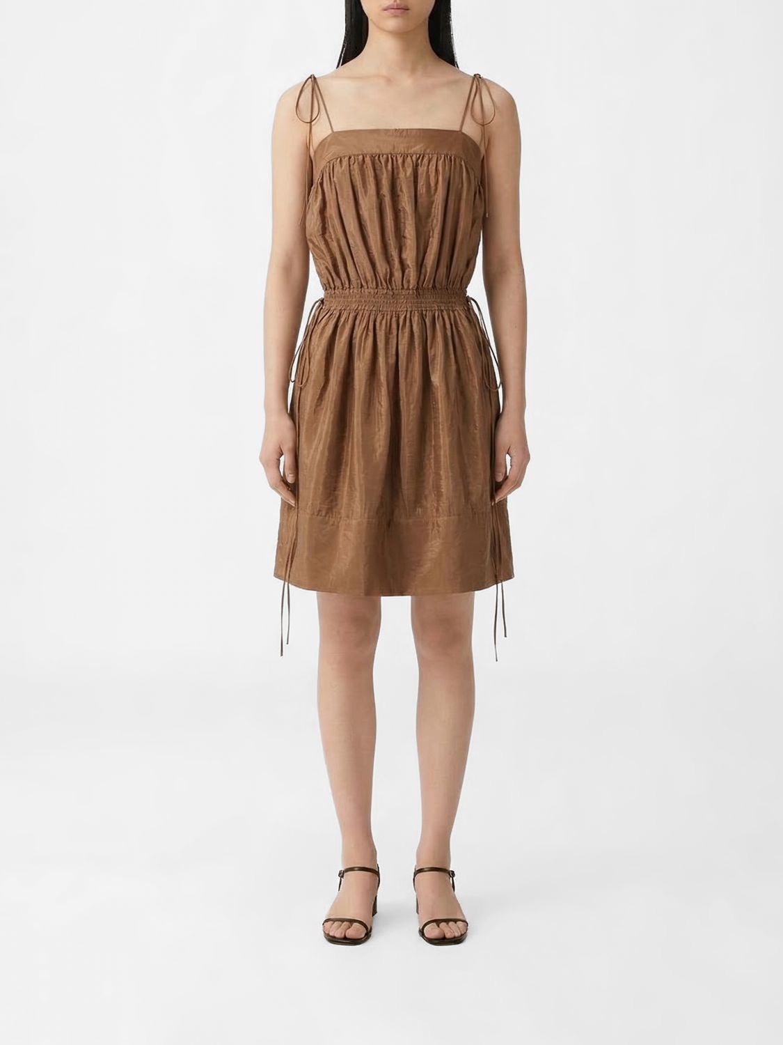 SAINT LAURENT Abito mini in crêpe