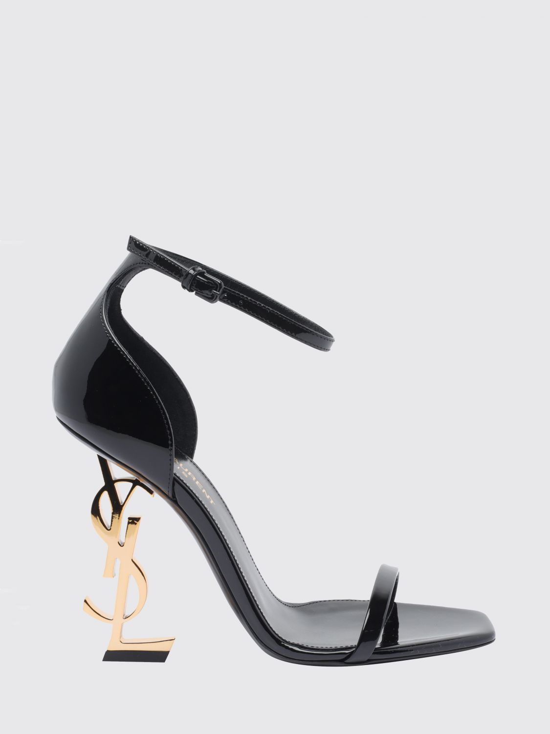 Saint Laurent SAINT LAURENT Opyum Patent Leather Sandals　SAINT LAURENT オピュム パテントレザー サンダル