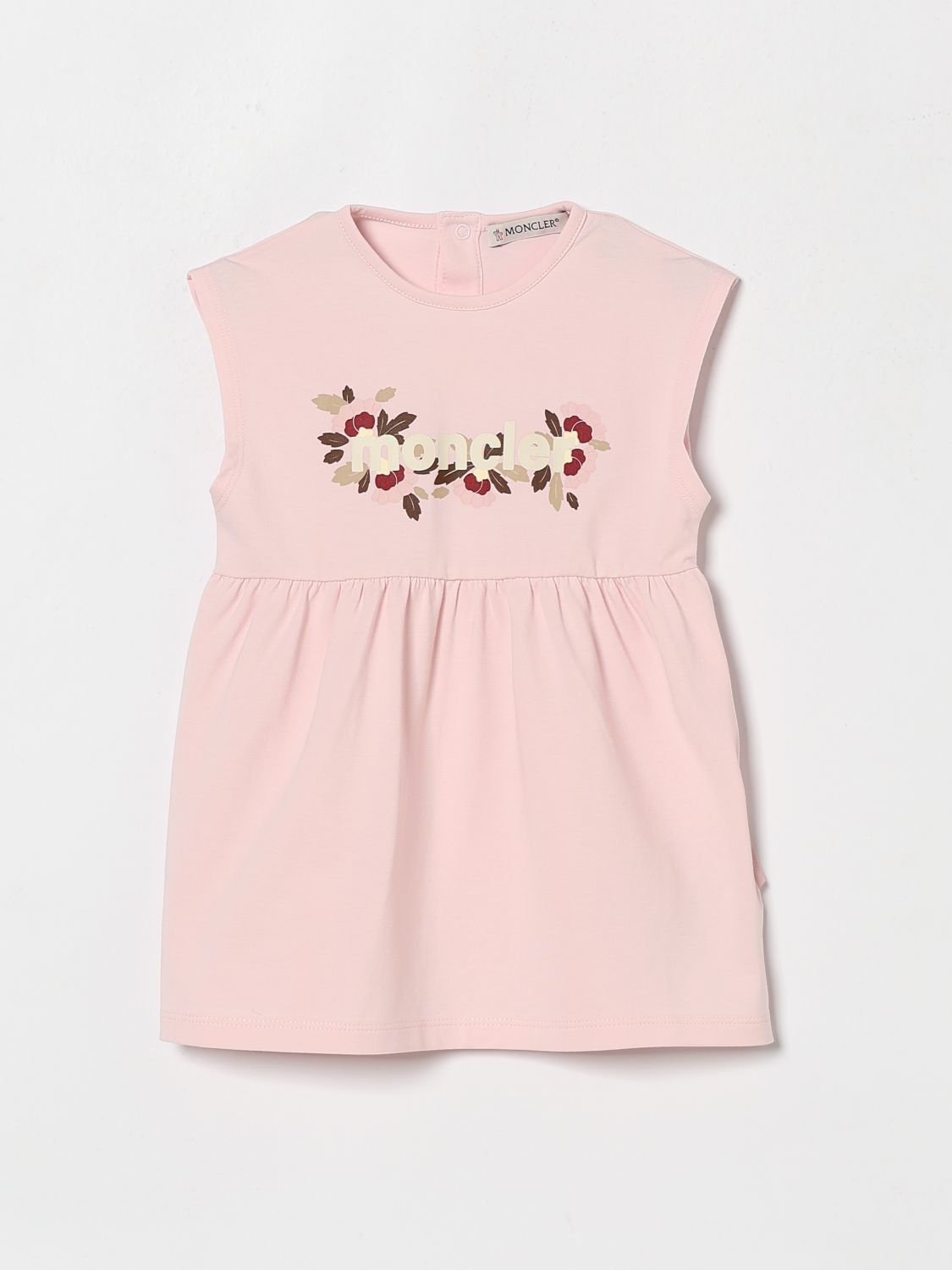 MONCLER MONCLER Cotton Dress With Logo　MONCLER ロゴ付きコットンドレス