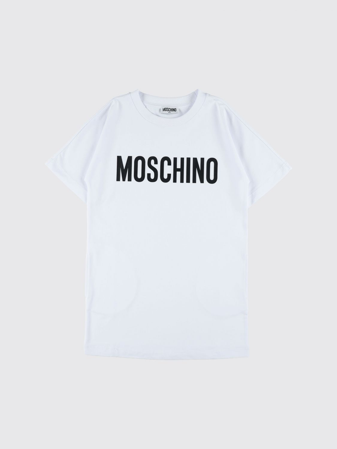 MOSCHINO Baumwoll-T-Shirt-Kleid mit Logo