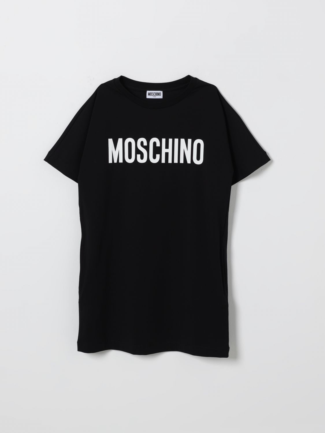 MOSCHINO Baumwoll-T-Shirt-Kleid mit Logo