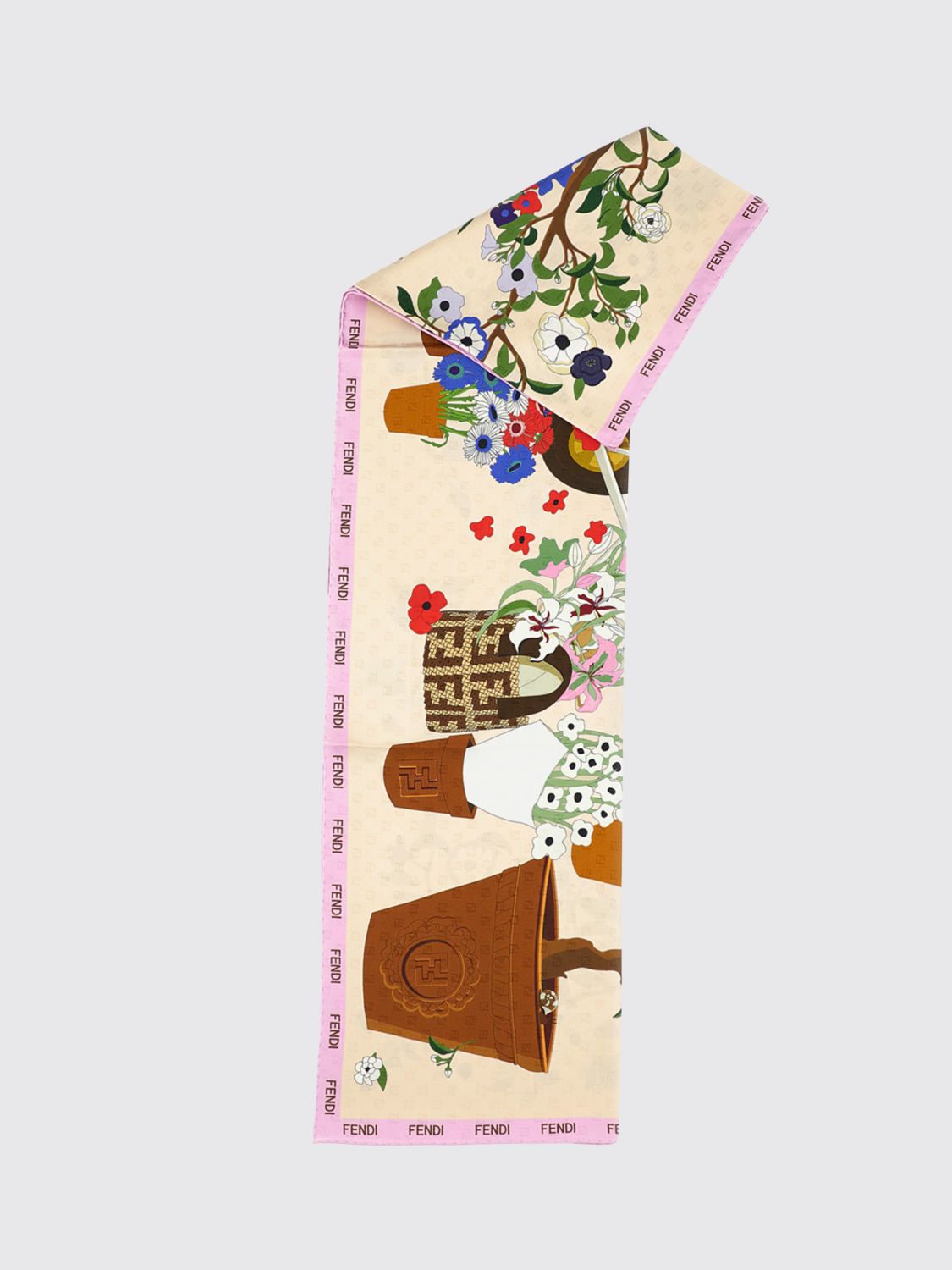 FENDI Foulard di seta stampato