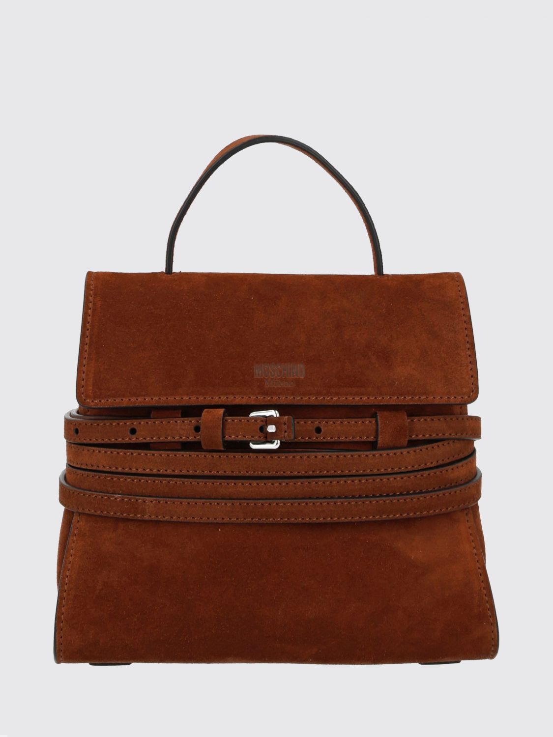 MOSCHINO COUTURE Borsa Tie Me in camoscio