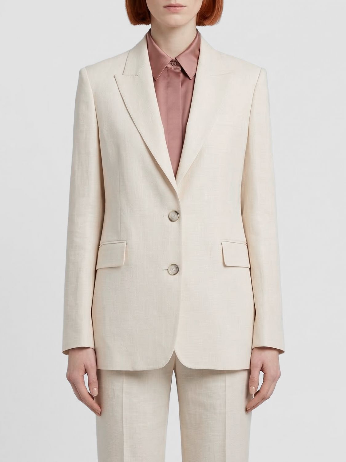 PINKO Einreihiger Blazer im rustikalen Look