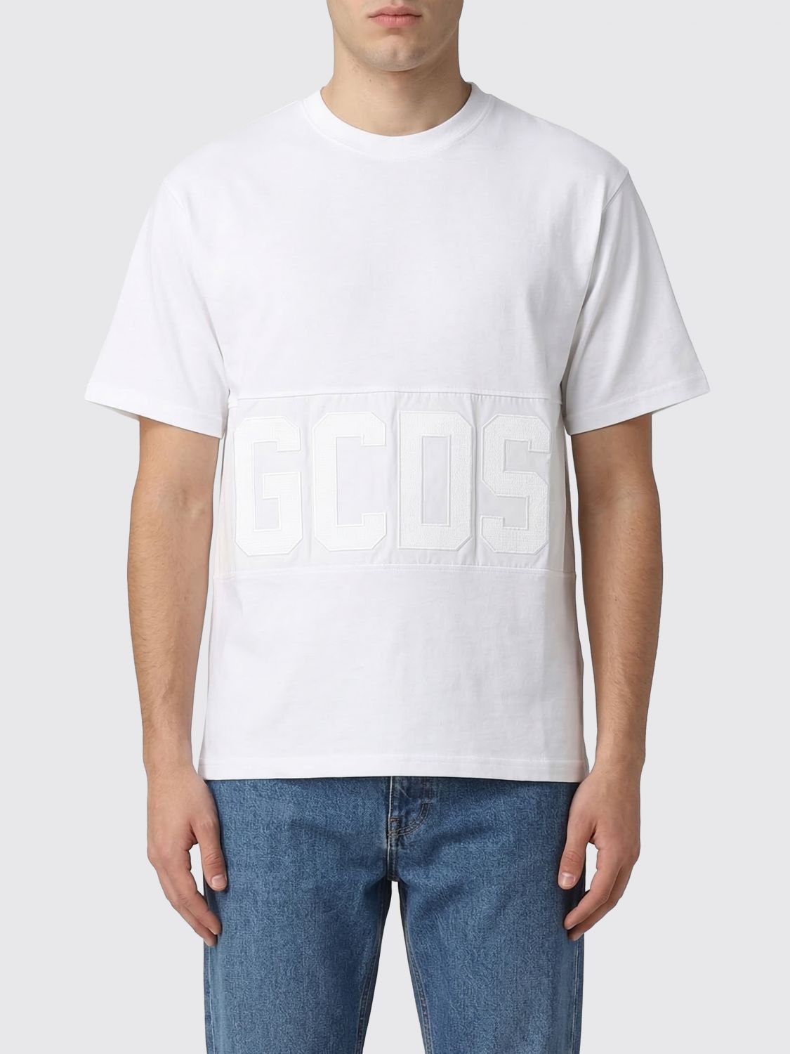 GCDS Baumwoll-T-Shirt mit Logo