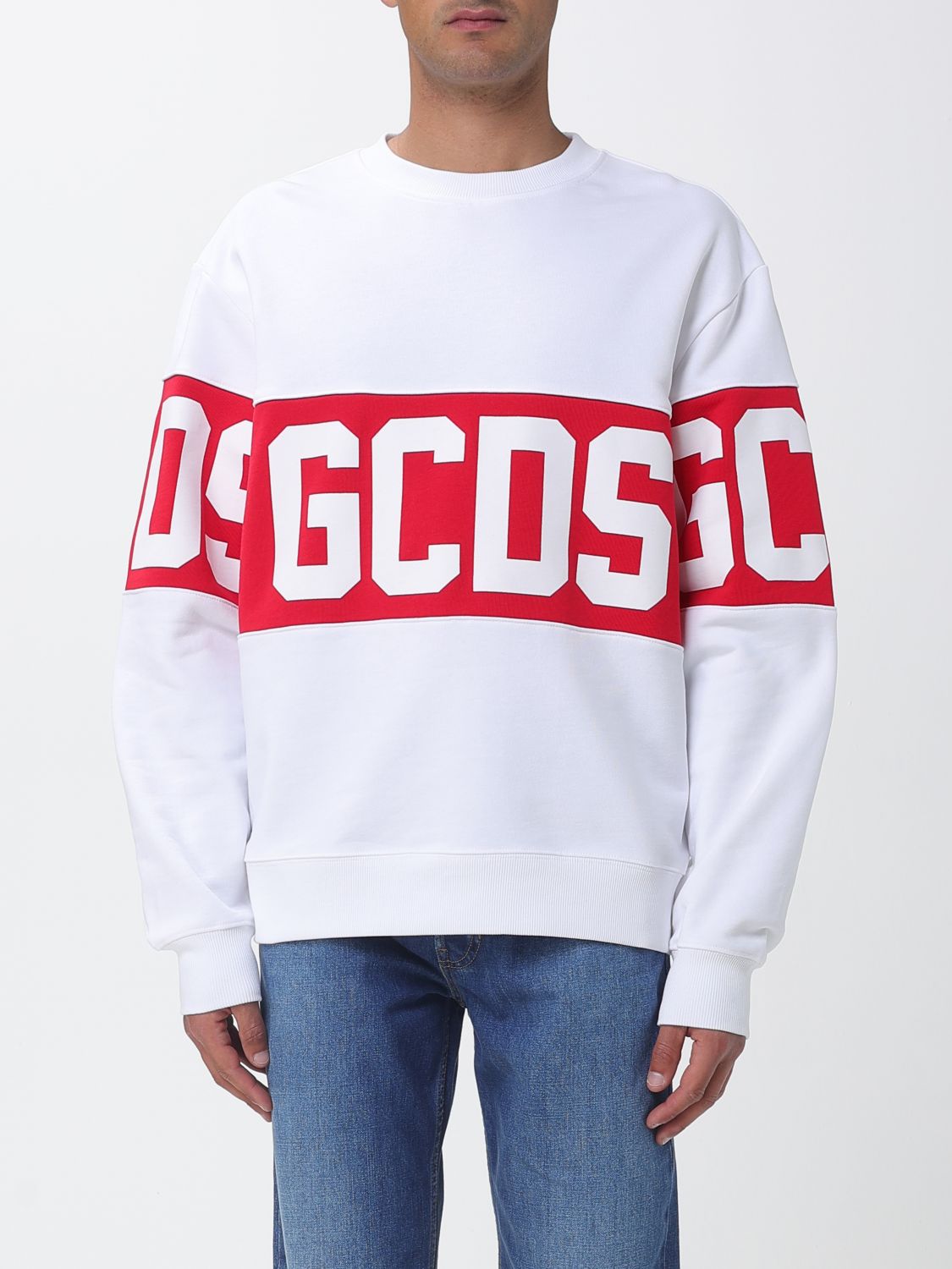 Gcds Cotton Logo Crewneck Sweatshirt