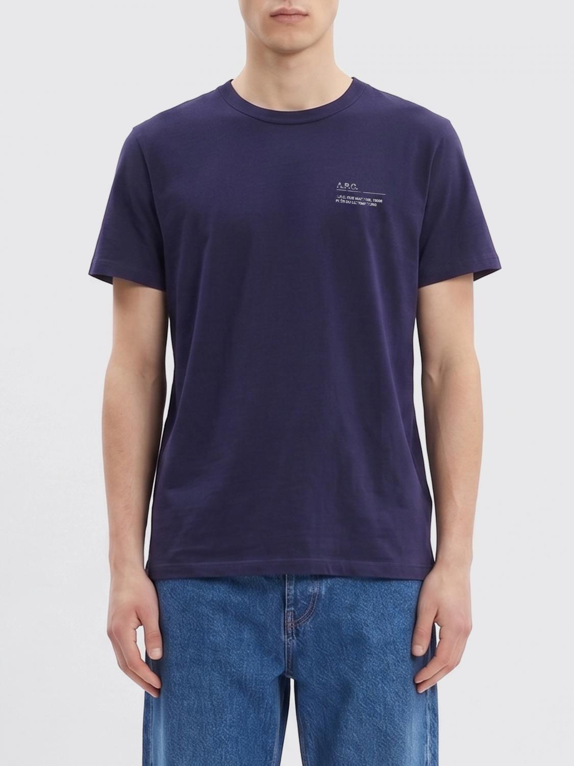 A. P.C. T-shirt in cotone con logo