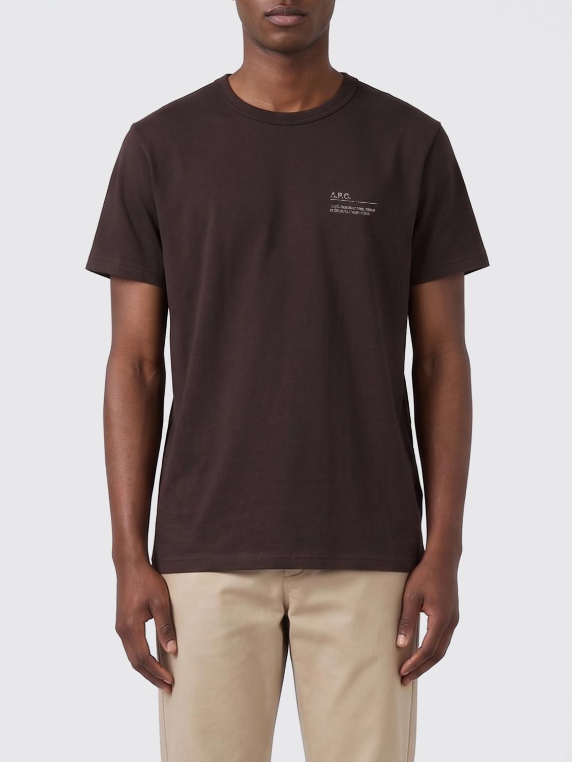 A. P.C. T-shirt in cotone con logo