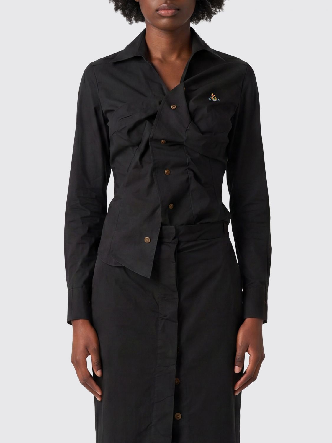 VIVIENNE WESTWOOD Camicia arricciata in cotone