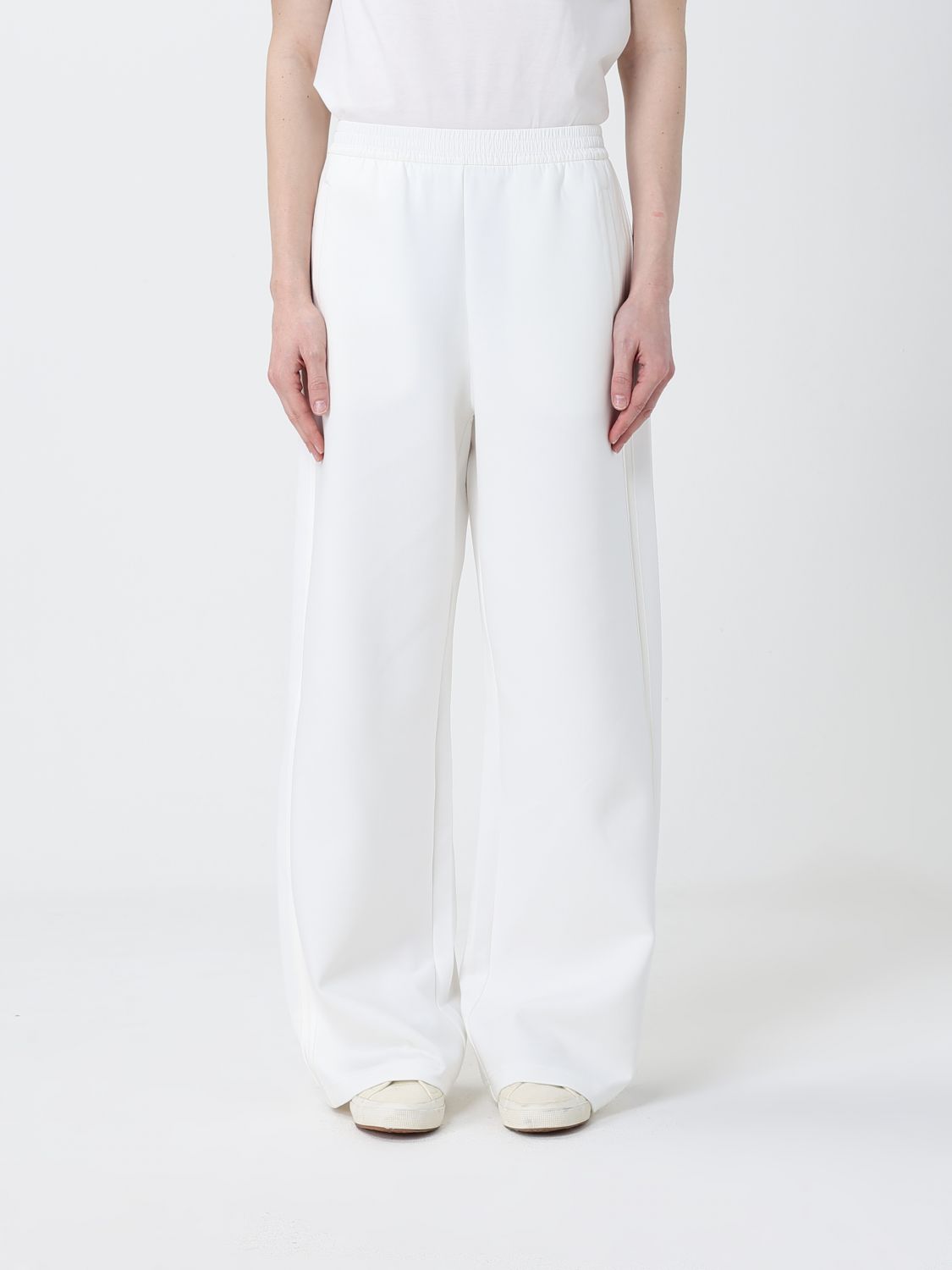 EMPORIO ARMANI Travel Essential Palazzo-Hose aus Baumwollmischung