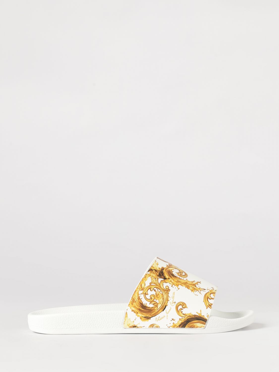 VERSACE VERSACE JEANS COUTURE Baroque Print Rubber Sliders　VERSACE JEANS COUTURE バロックプリント ラバースライダー