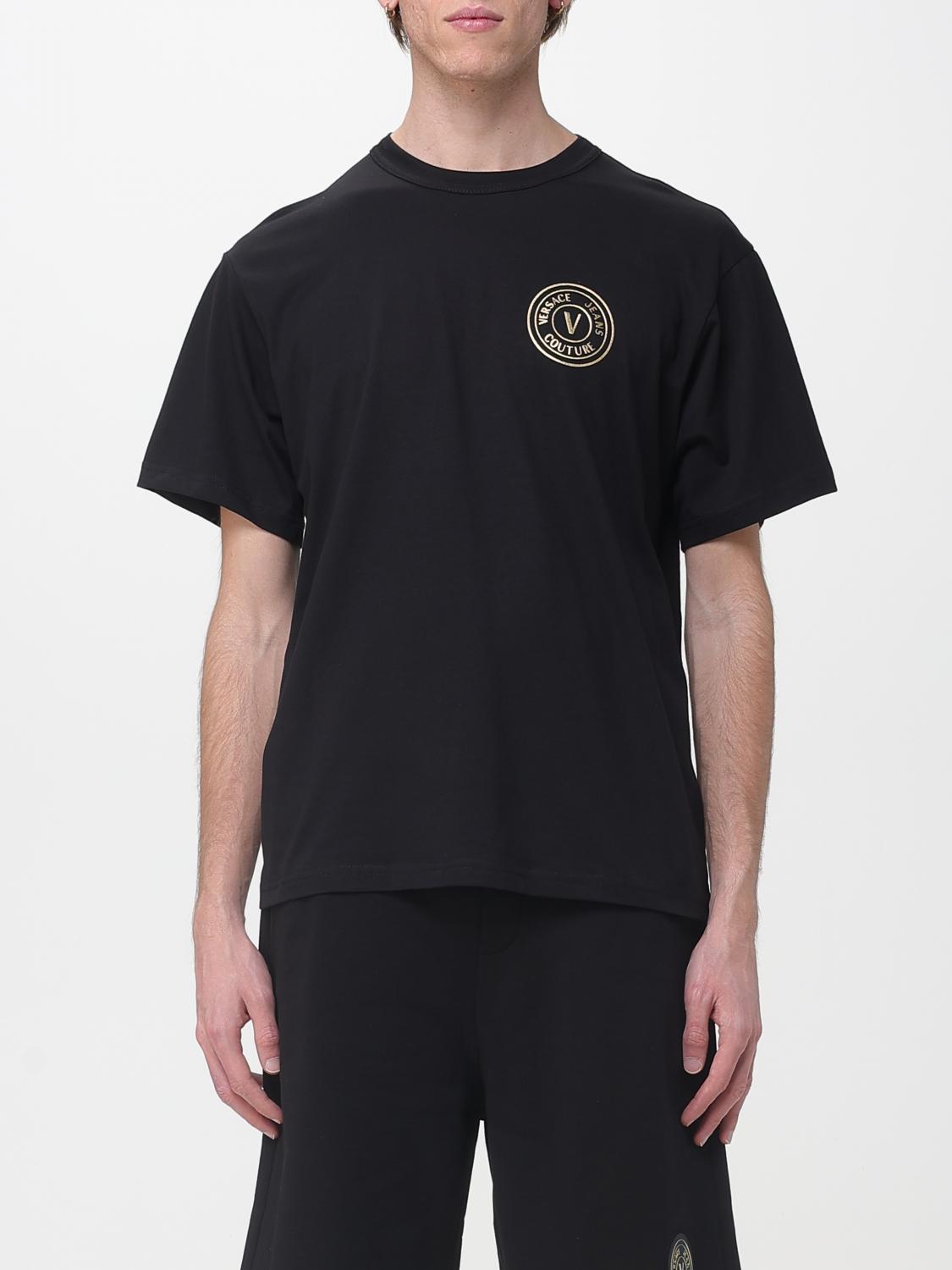 VERSACE JEANS COUTURE Baumwoll-T-Shirt mit Logo