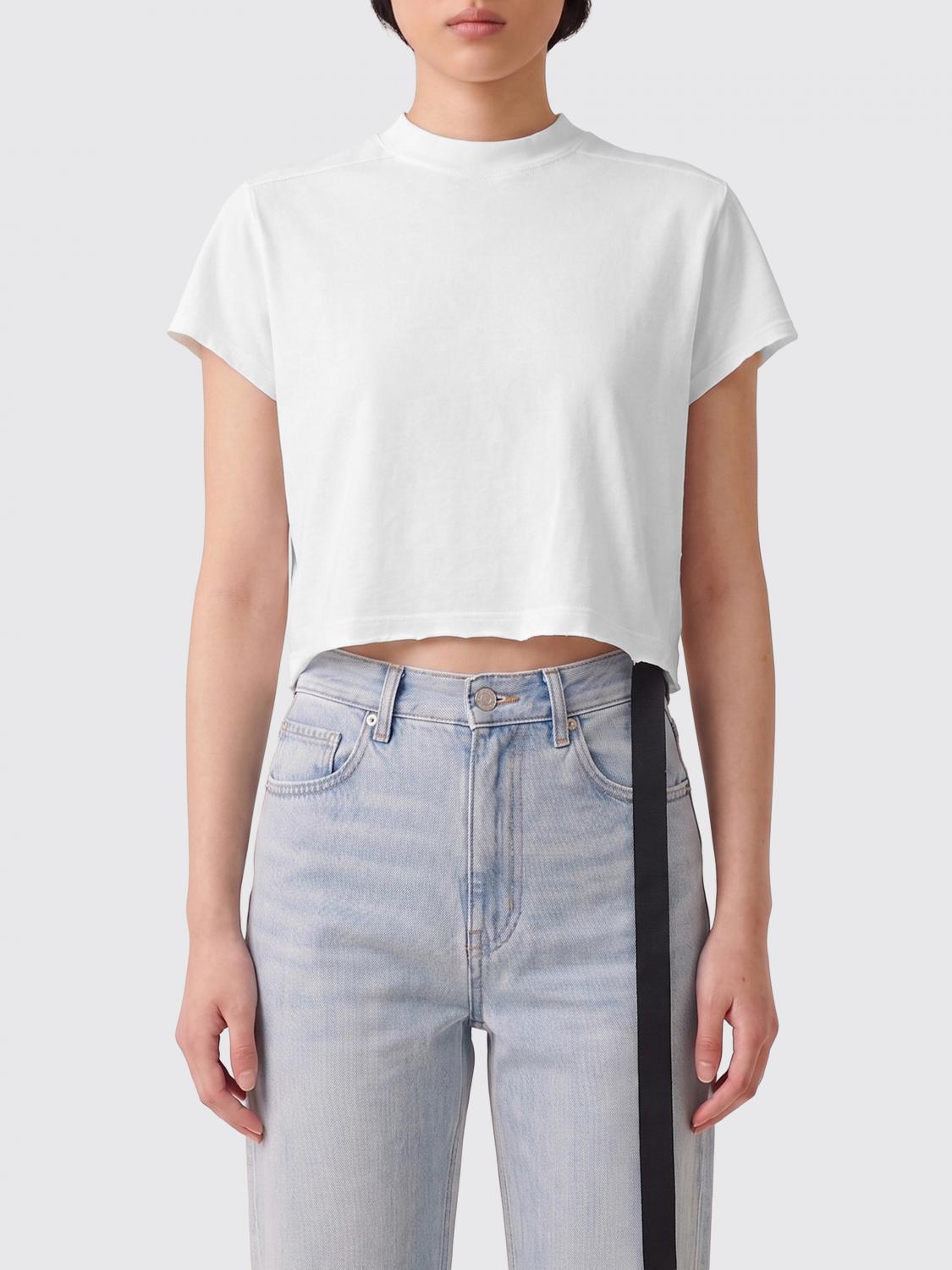 Rick Owens DRKSHDW T-shirts in cotone con fettuccia