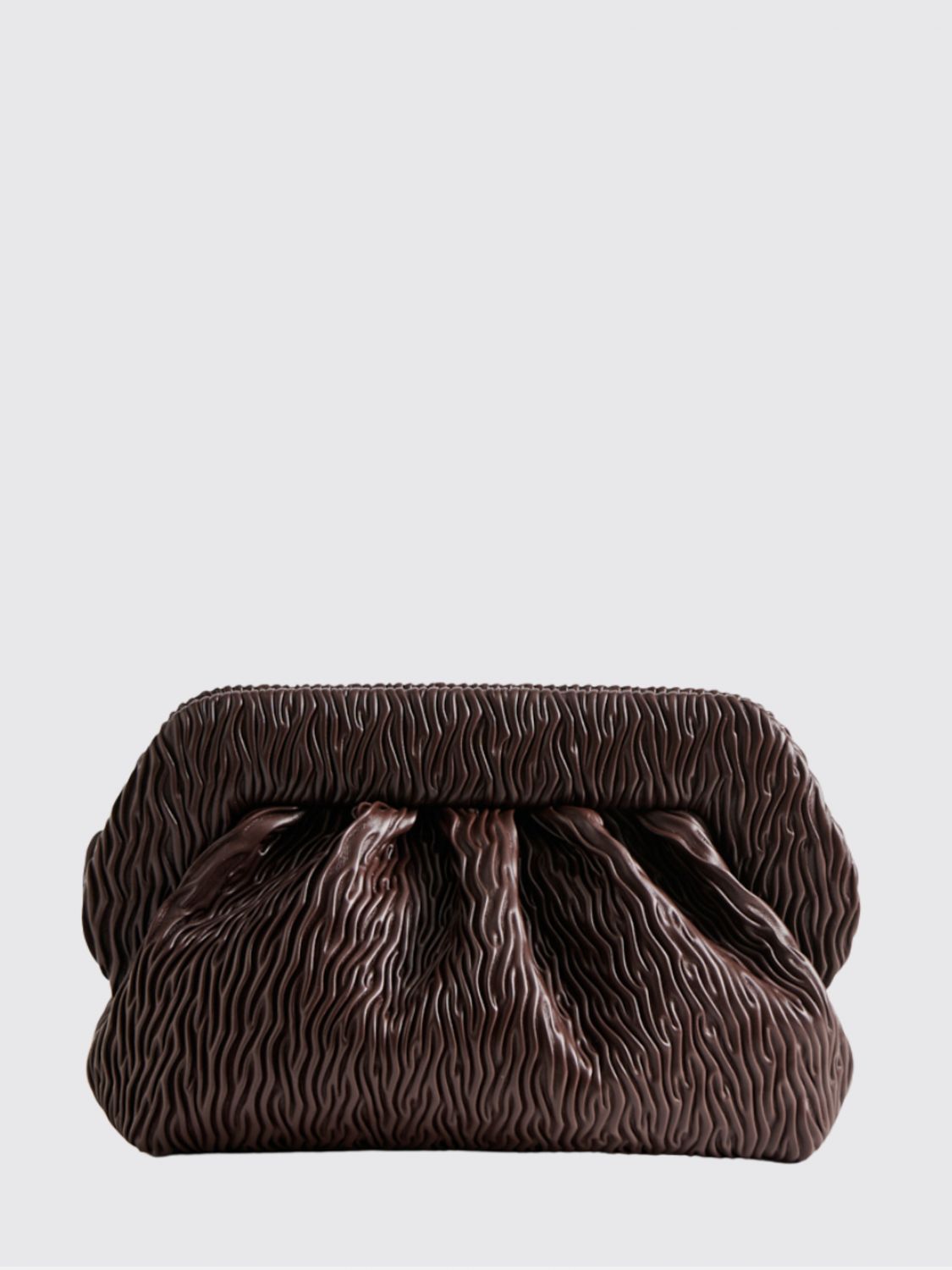 THEMOIRÈ Bios Clutch aus geprägtem veganem Leder