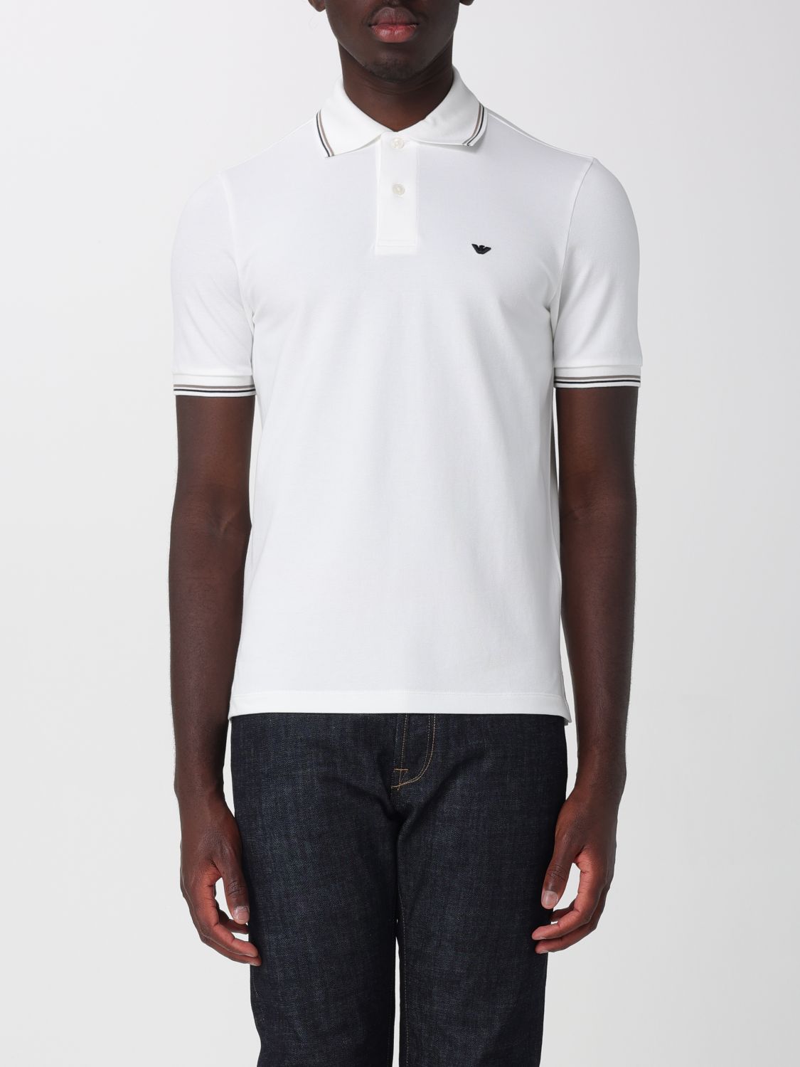 EMPORIO ARMANI Polo in cotone con logo