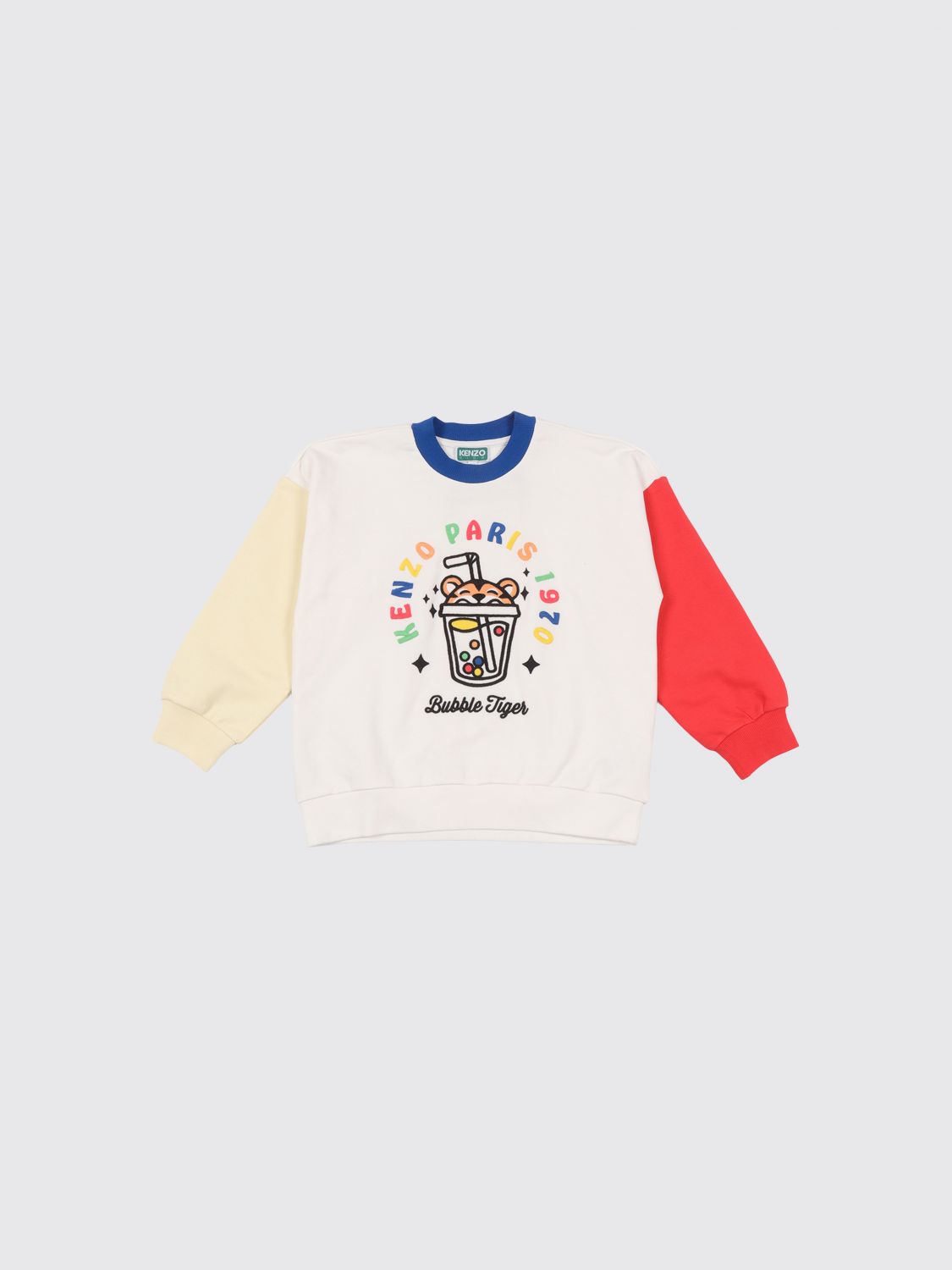 Kenzo Kids Crew Neck Sweatshirt in Cotton Blend　ケンゾー キッズ クルーネック スウェットシャツ (コットン ブレンド) Kenzo