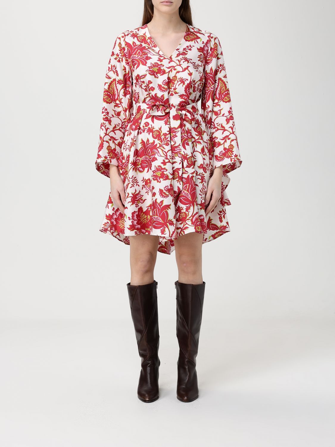 ETRO Mini Dress in Silk with Paisley Motif