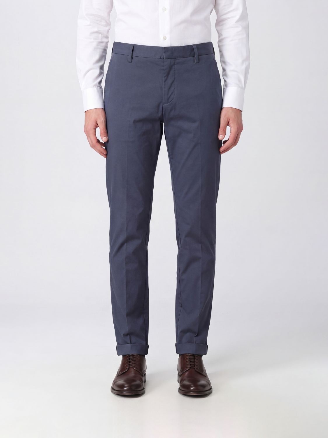 DONDUP Cotton Blend Chino Trousers