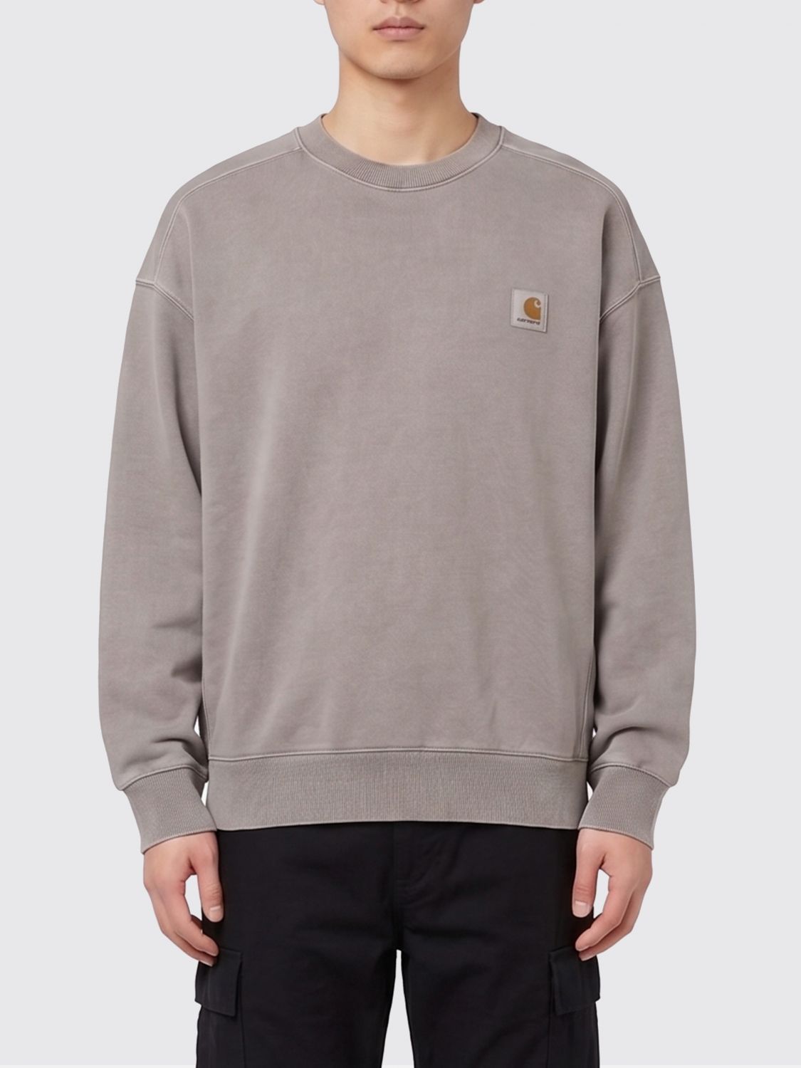 CARHARTT WIP Baumwoll-Rundhalspullover mit Logo