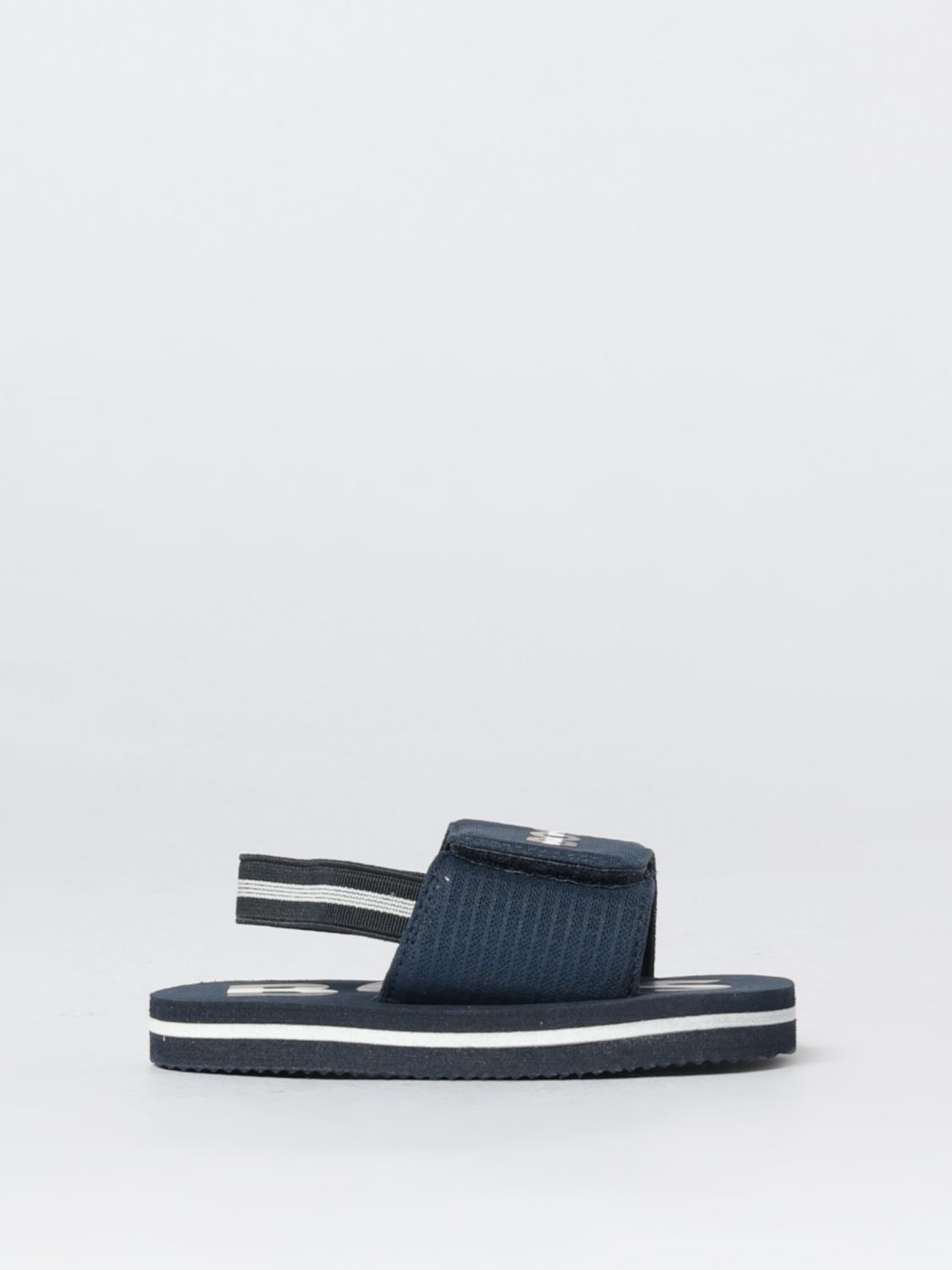 BOSS Sandalen aus technischem Gewebe mit Logoprint