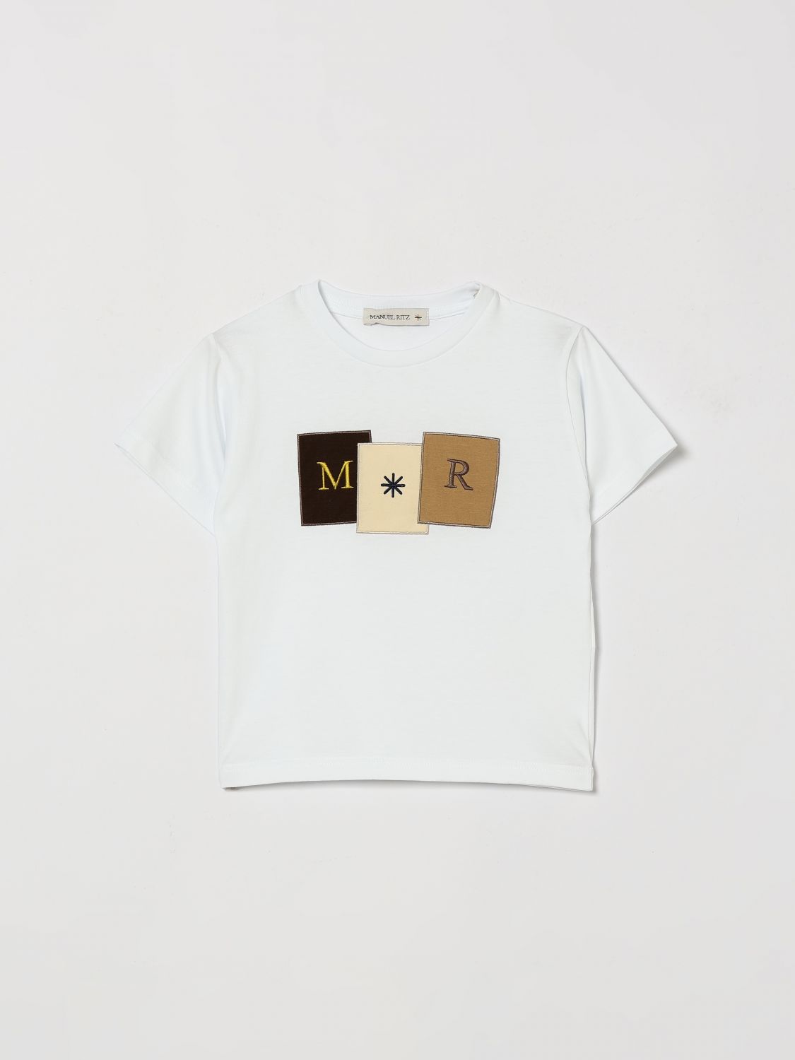 MANUEL RITZ T-Shirt Bambino colore Bianco