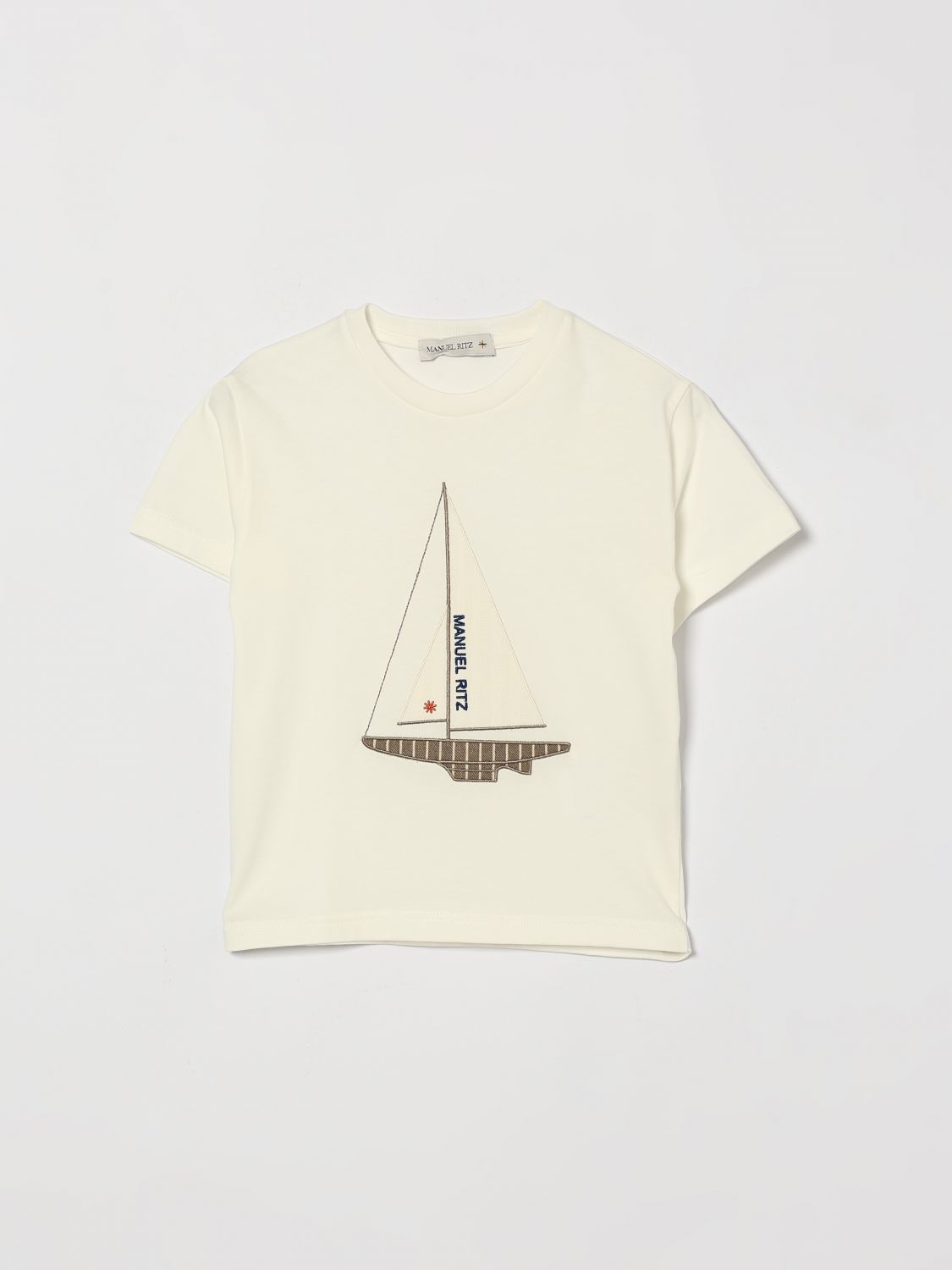 MANUEL RITZ T-Shirt Bambino colore Bianco