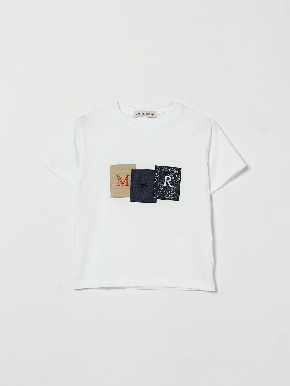 MANUEL RITZ T-Shirt Bambino colore Bianco