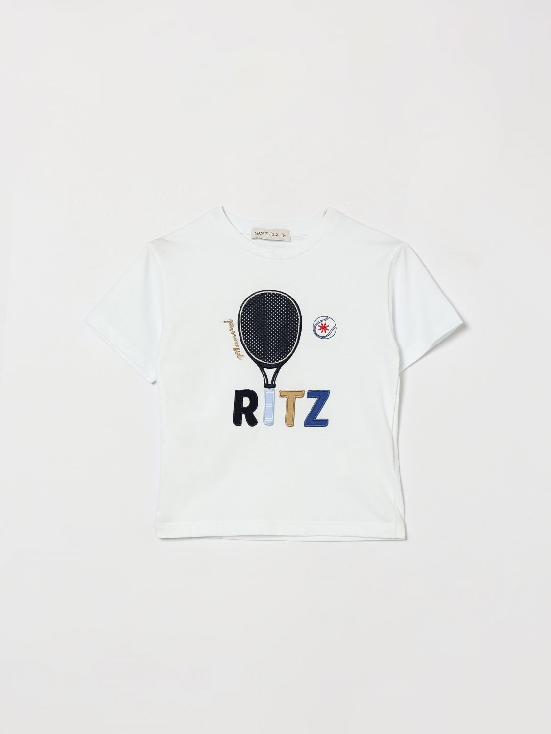 MANUEL RITZ T-Shirt Bambino colore Bianco