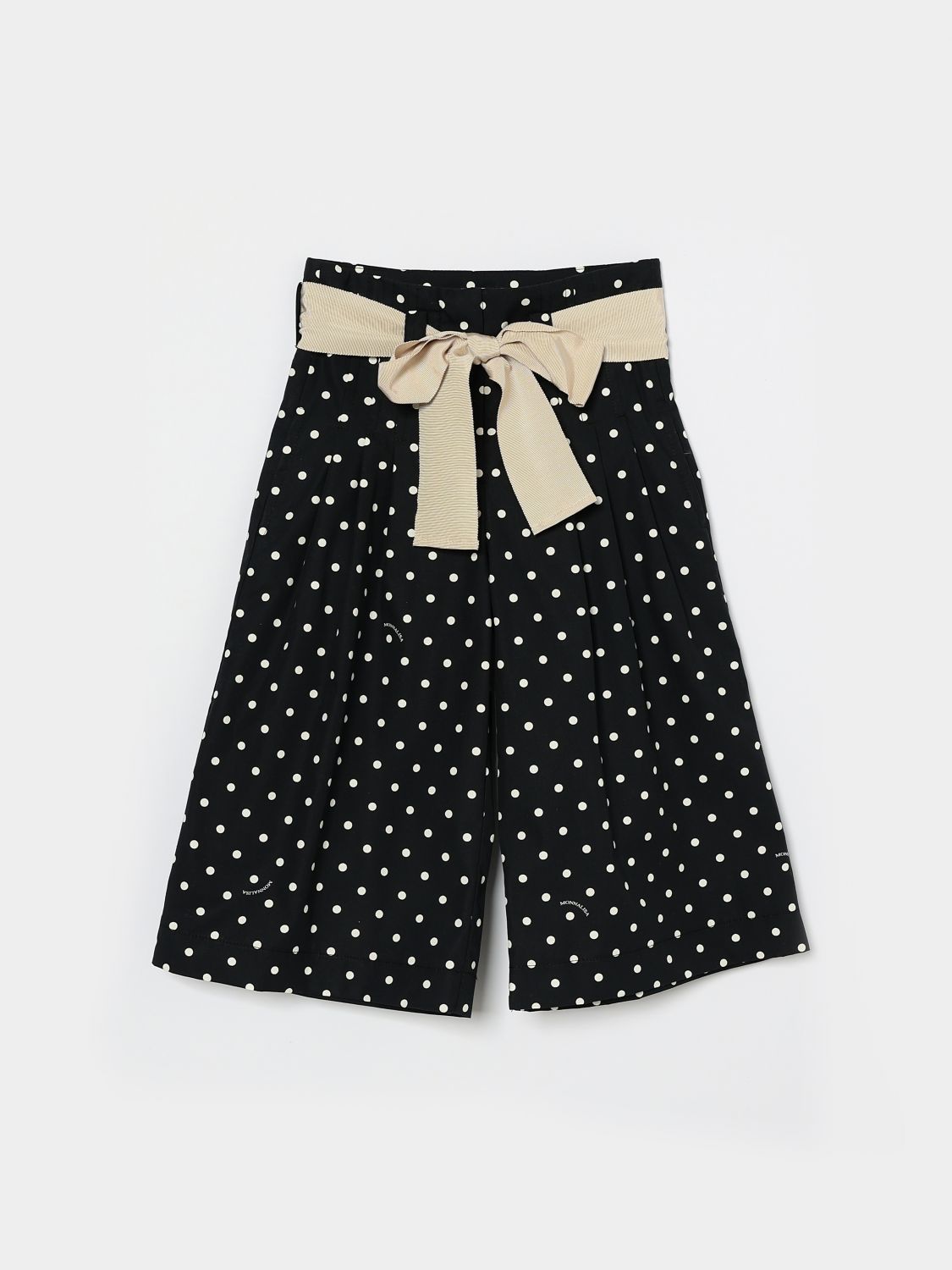 MONNALISA Weite Baumwollhose mit Tupfen