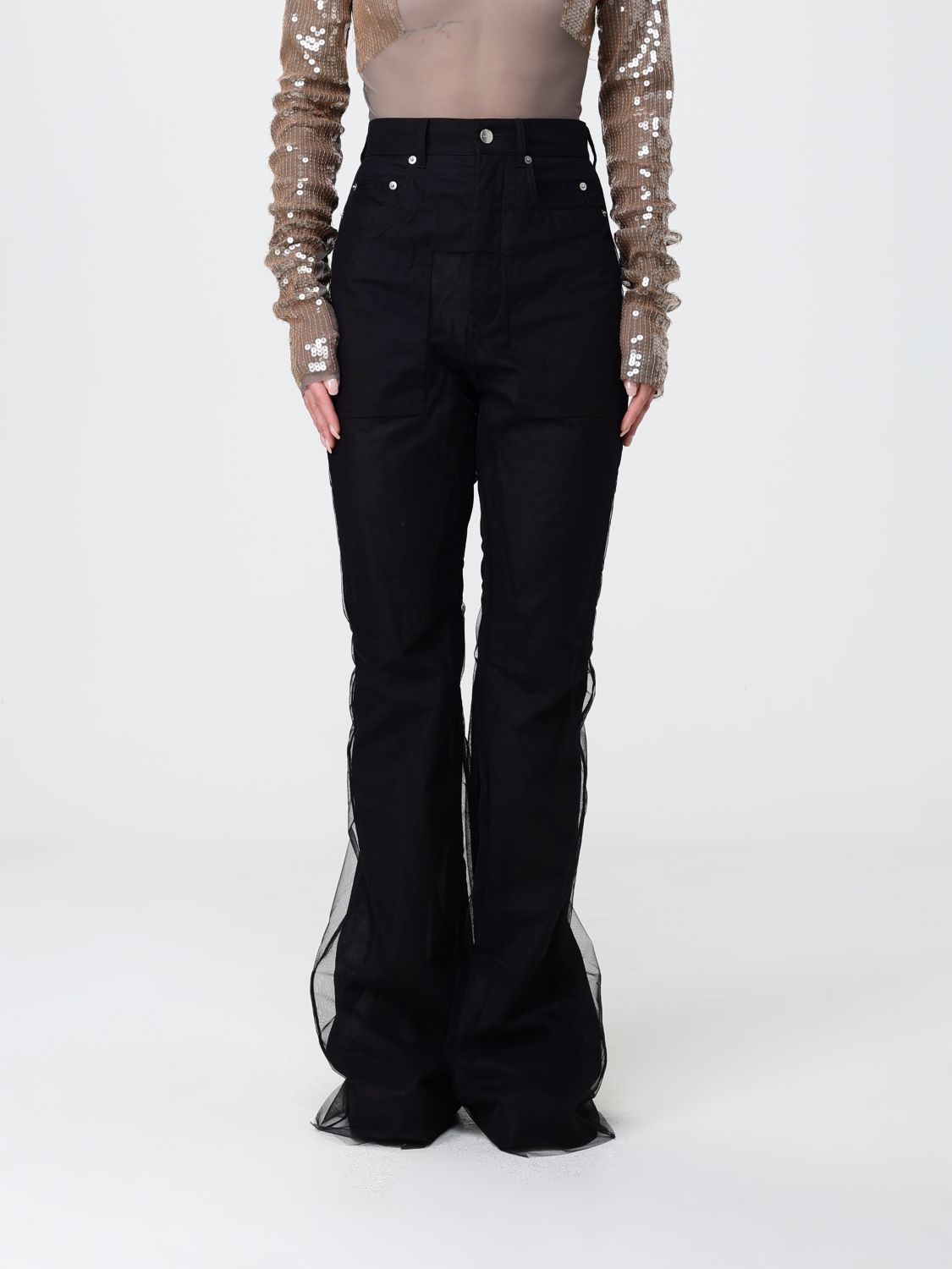 RICK OWENS Pants Woman color Black