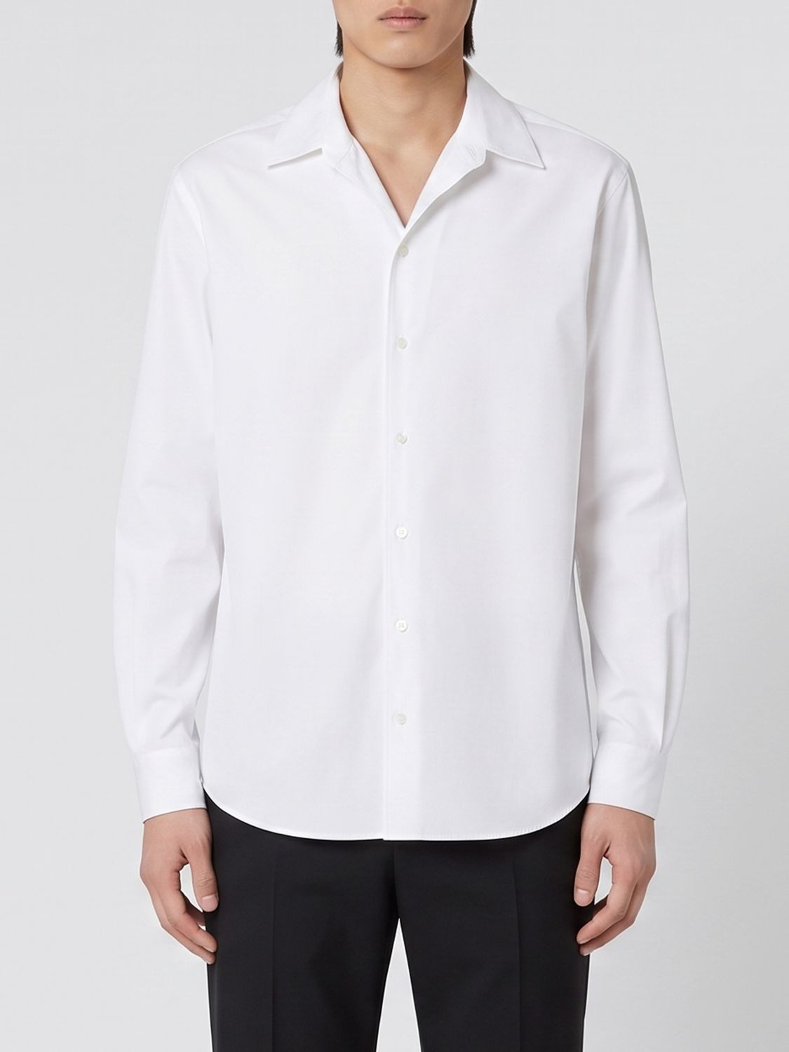 FENDI Camicia classica in popeline di cotone